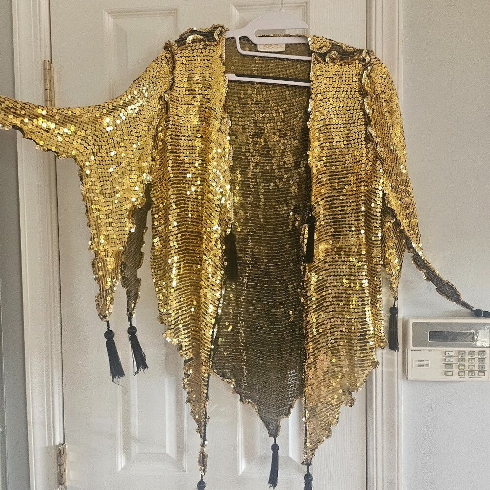 Carole Lee Disco Theme Fashion Sequins top